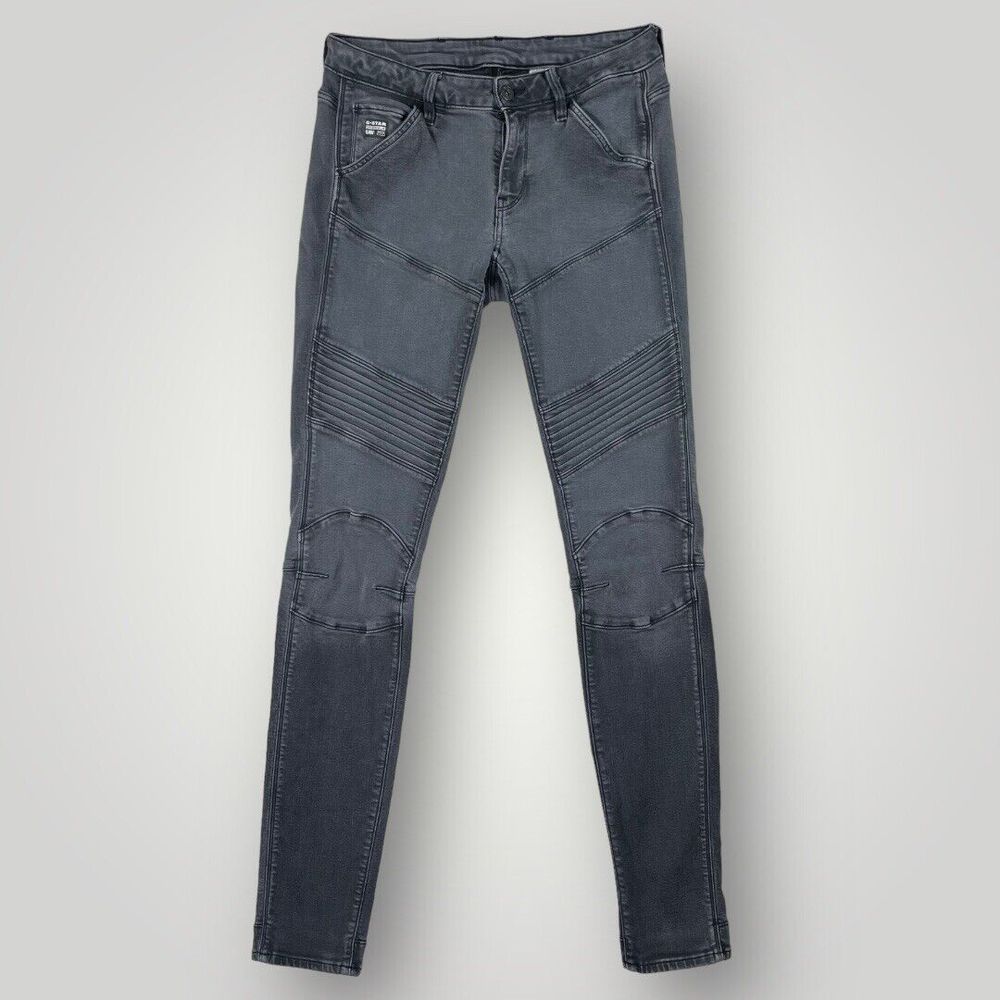 G-STAR RAW Skinny Raw Slander Denim Age Grey Wash Jeans Women's Size W28XL34